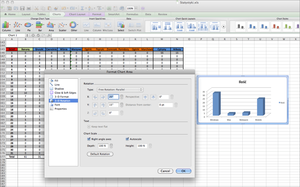 microsoft excel 2011 for mac
